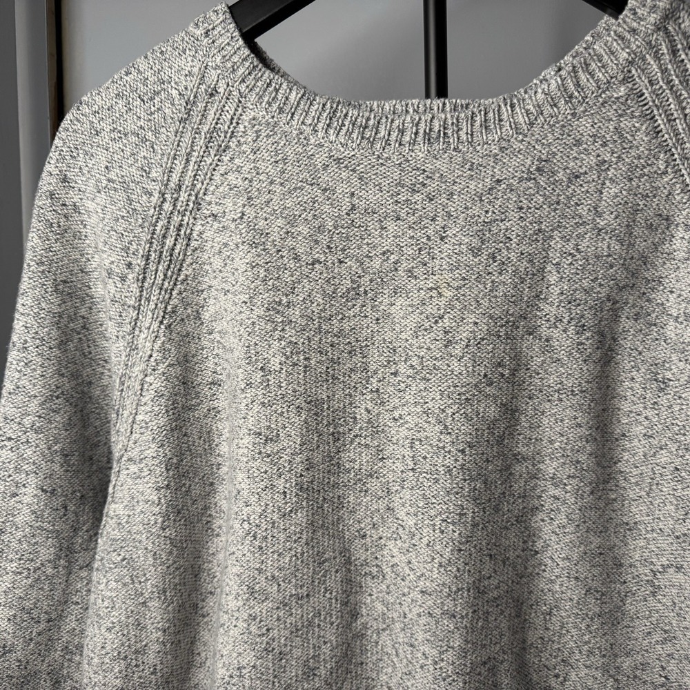 Abercrombie & Fitch Vintage Men's XXL Gray Marl Knit Roll Neck Crew Sweater - Picture 5 of 7